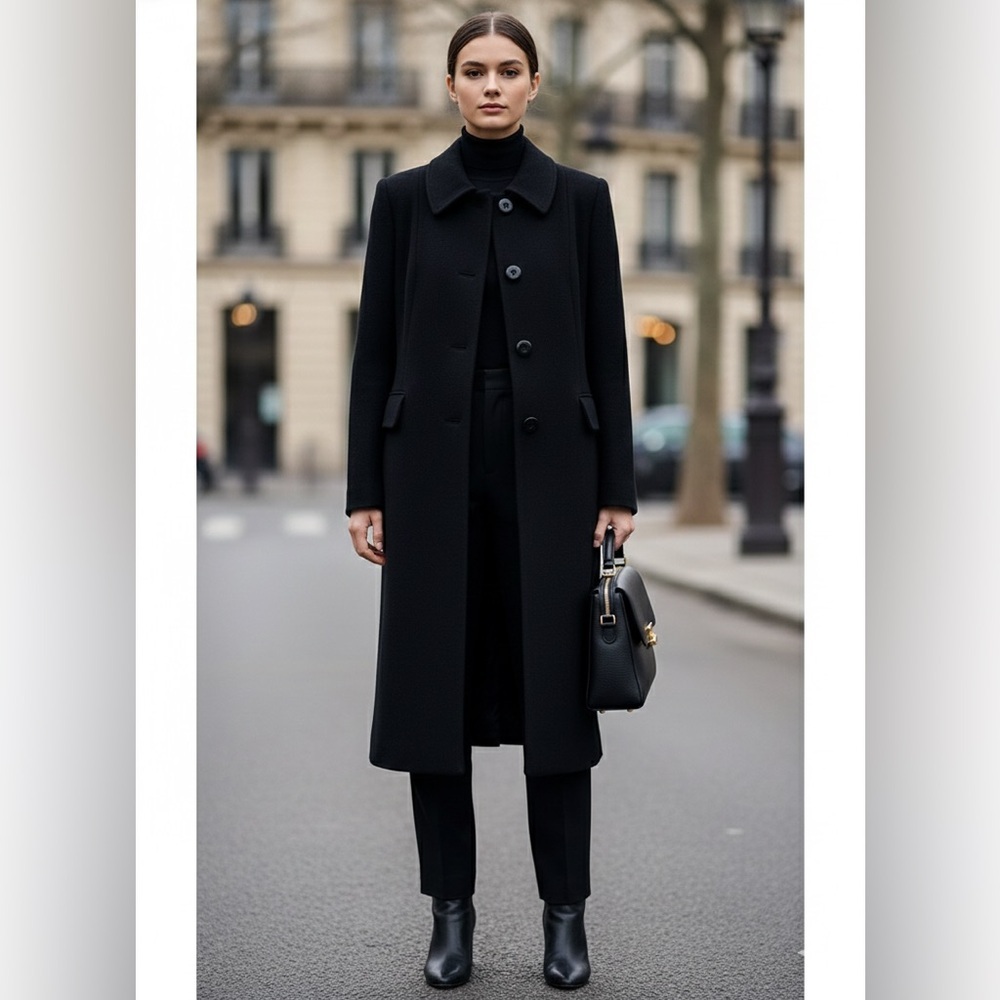 D’Allairds Women's 1980’s Wool Dress Coat